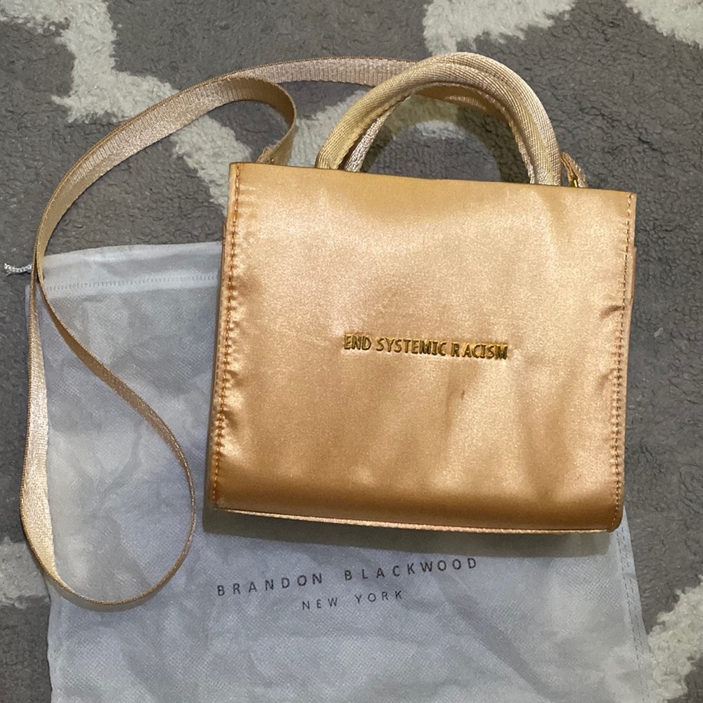 Brandon Blackwood END SYSTEMIC RACISM ESR purse